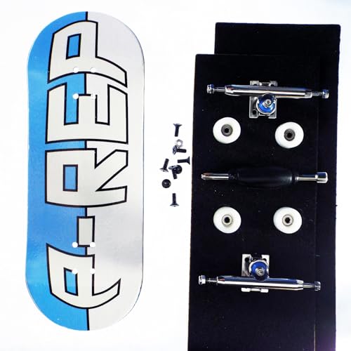 P-REP V2 Pro Performance Complete Wooden Fingerboard kit with Urethane Wheels and Bushings 34mm - Large Logo - color: Large Logo