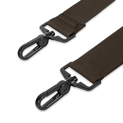 Taygeer Brown Bag Strap, 52" Universal Replacement Laptop Shoulder Strap | Adjustable Belt with Hook, Breathable Non-Slip Pad, Fits Luggage Canvas Tool Satchel Makeup Handbag Gym Duffle Bag Briefcase - color: A-brown