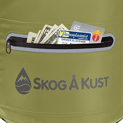 Skog Å Kust DrySak Roll Top Waterproof Bag, 5, 10 & 20 Liter - color: Army Green, size: 20 Liter