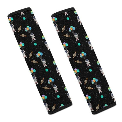 2PCS Universal Fit Car Seat Belt Pad for Kids, Most Cars, Space Astronaut Galaxy Balloon Seat Belt Cushion, Shock Absorption - color: Pattern 796