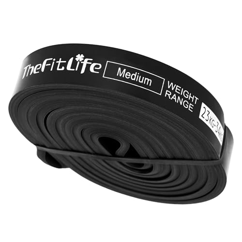 TheFitLife Pull Up Assistance Bands- Resistance Bands for Working Out, Long Workout Bands for Exercise, Fitness Band for Pullup Assist, a Substitute of Dumbbell Set and Kettlebells, Barbell - color: Black