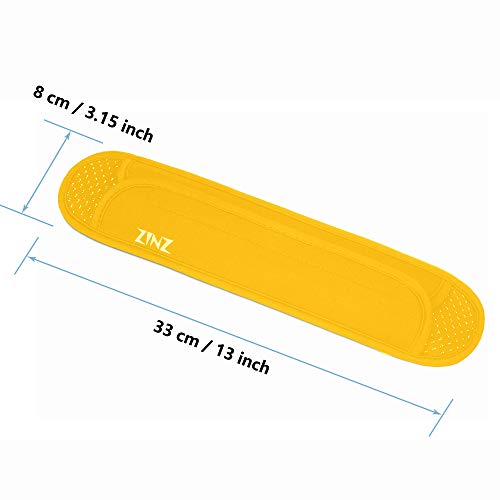 Ultra Thick & Breathable Universal Shoulder Pad Cushion for Bag - Long & Comfort - color: Yellow