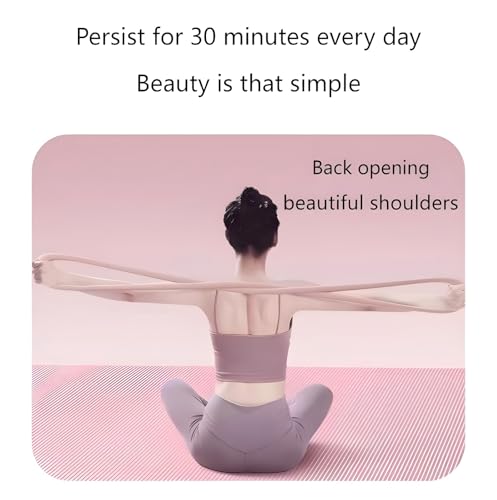 2025 Upgraded Figure 8 Resistance Band for Yoga Training, Shoulder Back Arm Exercise Bands, 2 Resistance Levels for 25 35lb for Available for Both Men and Women(Blue,25LB)