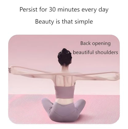 2025 Upgraded Figure 8 Resistance Band for Yoga Training, Shoulder Back Arm Exercise Bands, 2 Resistance Levels for 25 35lb for Available for Both Men and Women(Blue,25LB)
