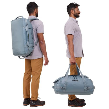 Thule Chasm Duffel bag, Weather-resistant materials, Easy packing, Converts to backpack, Internal pockets, Travel-ready - color: POND GRAY, size: 40L
