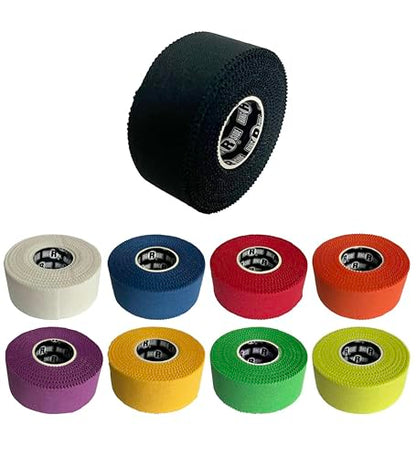 Ringside 1" Athletic Trainers Tape, Cotton Kinesiology Tape for Combat Sports, Adhesive, 30 Foot Rolls, Black - color: Black