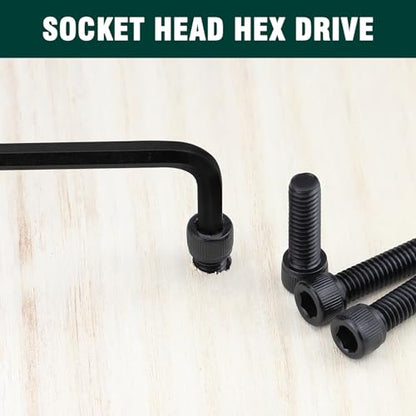 1/2-13 x 2-1/2" Socket Head Cap Screws Bolts, 12.9 Grade Alloy Steel, Black Oxide Finish, Allen Hex Drive, Full Thread, 6-Pack - size: 1/2-13 x 2-1/2"