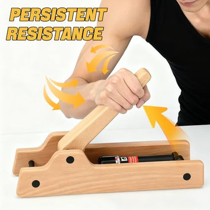 tonchean Workout Armwrestling Training Equipment | with adjustable hydraulic resistance (levels 1-12), portable, for home, gym, office