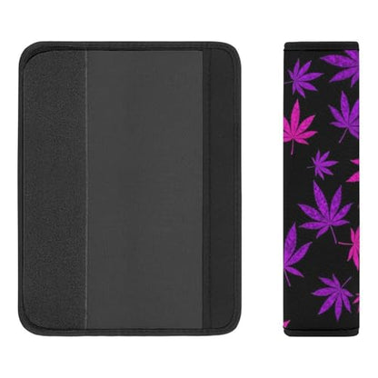 1 Pair Purple Weedleaf Car Seat Straps Shoulder Pads Soft Padded Harness Pads Strap for Adult Use, Stroller Pushchair High Chair, Comfortable Driving - color: Pattern 576