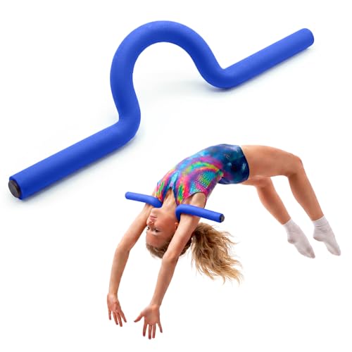 26" Gymnastics Open Shoulder Trainer, Professional Shoulder Flexibility Trainer for Gymnasts, Cheerleading & Handstand Training, Thoracic Mobility & Posture Corrector Equipment - color: Blue