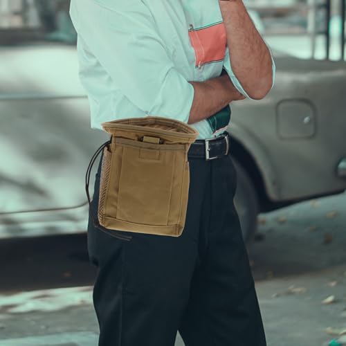 GALPADA Adjustable Waist Bag Multipurpose Utility Fanny Pack Portable Drawstring Pouch Made of Sturdy Oxford Cloth for Camping and Outdoor Activities