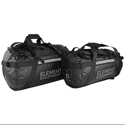 Element Equipment Trailhead Duffel Bag Shoulder Straps Waterproof Black/Grey Small - color: Black/Grey, size: Small 30 Liters