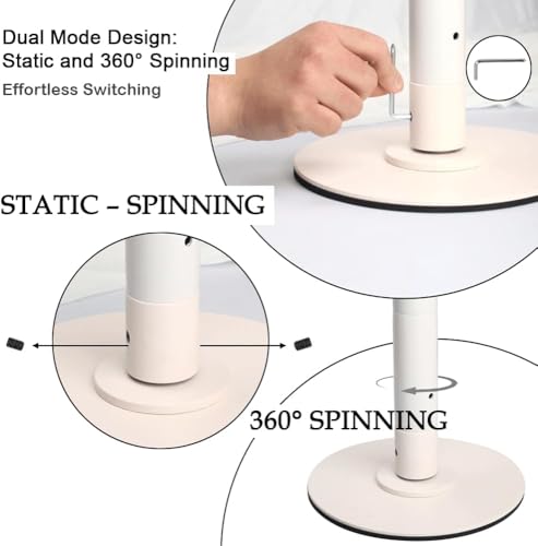 360° Rotating Silicone Dance Pole Removable Stripper Pole Stripper Pole Fitness Gym Equipment 7.2-9 FT for Home Fitness, Exercise, Bars, Gyms, Parties(White)