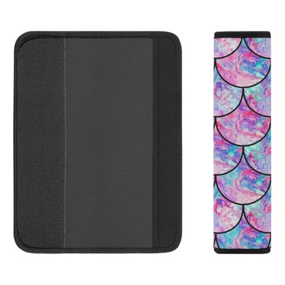 2PCS Universal Fit Car Seat Belt Pad for Kids, Most Cars, Mermaid Scales Gradient Seat Belt Cushion, Shock Absorption - color: Pattern 472