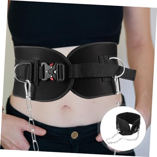 SUPVOX Weightlifting Waist Belt Thickened Chain Resistance Equipment for Men for Dips Chin-ups and Squats Supports Shoulder Chest and Back Strength