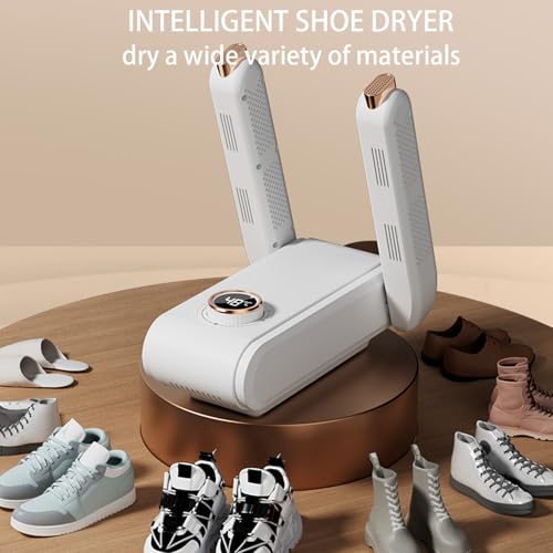 Boot Dryer for Work Boots，Shoe Dryer with Heat Blower， Shoe Dryers for Sneakers, Doubles as Glove, Helmet & Boxing Glove Dryer- Helps Reduce Odor(white)