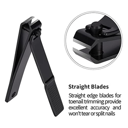 Nail Clipper Set, Christmas Stocking Stuffers for Men,Teen Boy,Husband,Dad | Gift Ideal for Boyfriend, Ultra Sharp Stainless Steel Fingernail Clippers & Leather Travel Case,Manicure Set for Men,Women