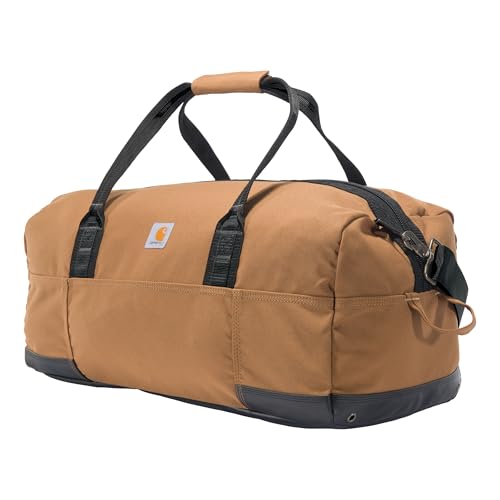 Carhartt Classic Duffels, Heavy-Duty Bag for Jobsite, Gym, & Travel, 55L, Carhartt Brown - color: Carhartt Brown, style: 55l
