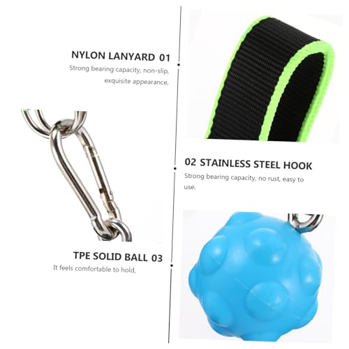 WOONEKY Climbing Solid Ball for Fitness Training Tpe Grip Ball Pull up Hold Grips Hand Strength Exercise