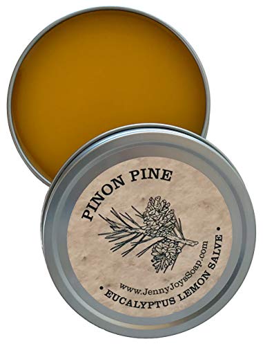 JENNY JOY'S HANDMADE SOAP Pinon Pine Salve with Eucalyptus & Lemon with Soothing Pine Resin from Arizona Dry Skin Irritations - 2oz
