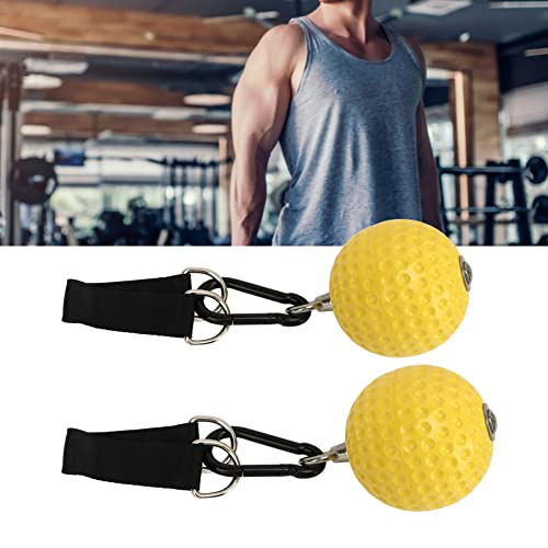 Pull Up Ball Grip with Straps, Multi Functional Climbing Ball Handles for Strength Training, Non - Slip PU Fitness Grips with Stainless Steel Hooks, for Indoor Outdoor