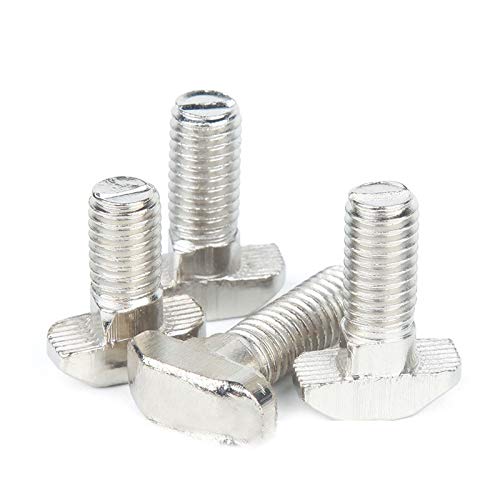 20 Pcs M8 x 35mm Thread T Slot Drop-in Bolt T-Bolt Hammer Head Bolt T Screw Stud for 4040 Series Standard 8mm T-Slot Aluminum Extrusion Profile (4040 Series) - size: 40-M8x35mm