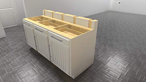 Solid Heavy Duty Aluminum L Bracket Countertop Support (14 Inch) 1 Count, Great for Kitchen Islands, Bathroom vanities, Hardware Included by Original Granite Bracket - size: 14 Inches, style: Aluminum