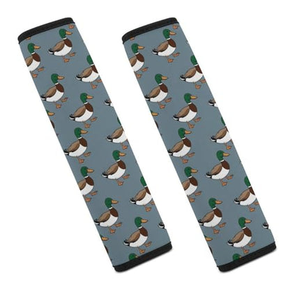 Breathable Car Seat Belt Pad for Girls and Boys, Stroller Pushchair High Chair, 2PCS Mallard Duck Print Shoulder Harness Cover Easy Install (No Tool) - color: Pattern 1016