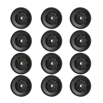 90mm Universal Bearing Pulley Wheel for Cable Machine Gym Equipment Part Garage Door (12 PCS) - color: 90mm-12 PCS-P