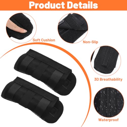 Ymapinc 2 Pack Breathable Shoulder Strap Pads for Backpack | Soft Comfort Shoulder Pad Cushion for Long-distance Travel Backpack Crossbody Bag Luggage Strap - Black