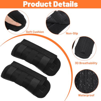 Ymapinc 2 Pack Breathable Shoulder Strap Pads for Backpack | Soft Comfort Shoulder Pad Cushion for Long-distance Travel Backpack Crossbody Bag Luggage Strap - Black