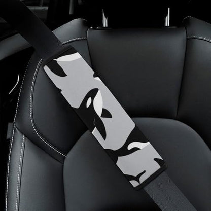 2 Piece Orca Whale Car Seat Belt Pad Breathable Seat Belt Cushion for Child, Stroller Pushchair High Chair, Easy Install (No Tool) - color: Pattern 192