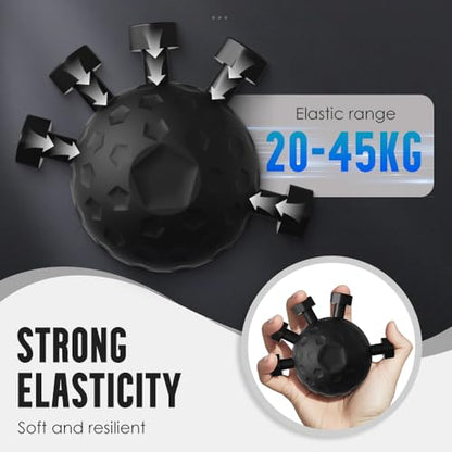 Finger Grip Strengthener, 2025 Hand Grip Strengthener Finger Exerciser, Finger Exerciser Gripper Tool, Finger Exercisers Gripper, Adjustable Hand Grip Strengtheners - color: 2pcs - Black