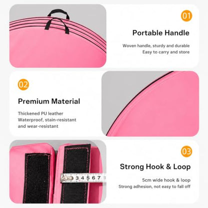 Round Pole Dance Mat, Folding Versatile Lightweight Pole Padding Crash Pad, Suitable for Beginners Fitness Gymnastics Striptease Safety Mat - size: 150*10cm/59.1*3.9in
