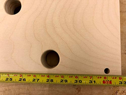 12"x34" Horizontal Climbing Pegboard