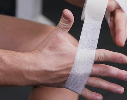 Guard-Tex® White Finger Tape 3/4 inch - Self-Adhesive No Residue - 16 Rolls - 90ft Per Roll - 1440ft Total - color: White, size: 3/4 Inch