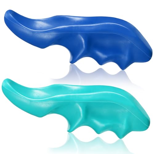 Nuanchu 2 Pcs Blue and Green Thumb Saver Massage Tool Deep Tissue Massager for Pressure Reflexology Professional Neck Shoulder Back Foot Stress Relief - color: Blue, Green