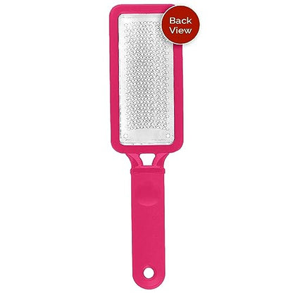 Microplane Colossal Foot File Scraper - The Original Stainless Steel Foot Rasp, Dead Skin/Callus Remover for Feet, Gentle Foot Scrubber, Pedicure Tools for Salon-Quality Foot Care, Pink - style: Pink