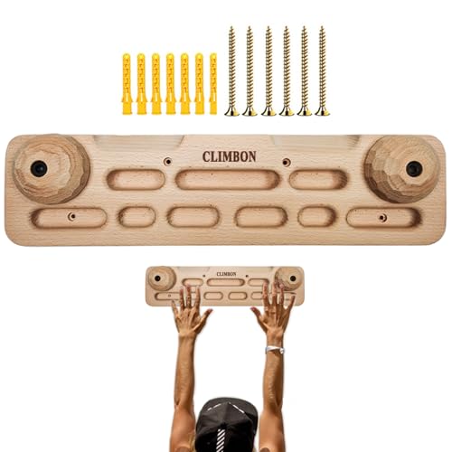 Wooden Hold Board Wall Climb Handle Frame Rock Climbing Pull Up Training | Climbing Wall Climb Handle Frame for Indoor Home Gym - color: A