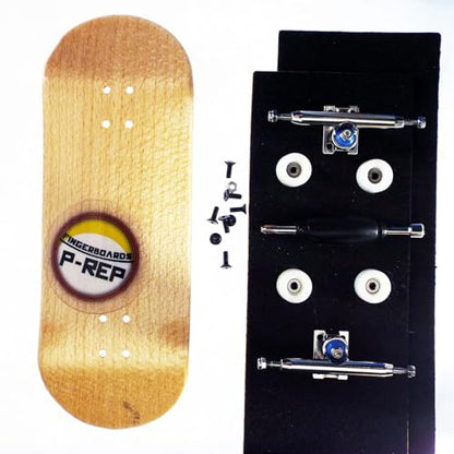 P-REP V2 Pro Performance Complete Wooden Fingerboard kit with Urethane Wheels and Bushings 34mm - Maple - color: Maple