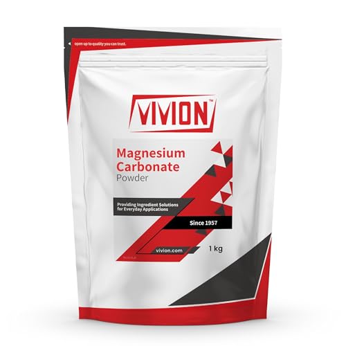 Magnesium Carbonate Light Powder USP - 1 kg (2.2 lb) - Hydromagnesite Mag Powder Tablet and Capsule Diluent Carrier Excipient