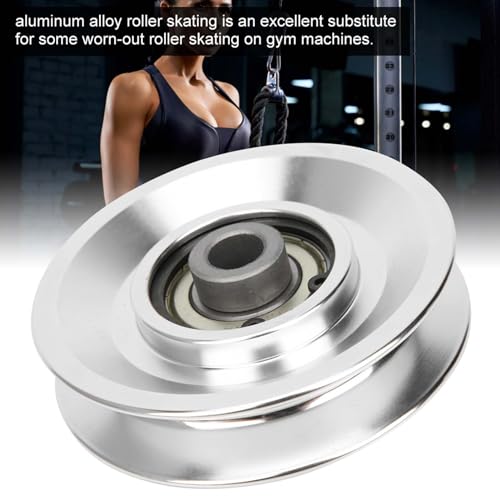 Aluminium Alloy Pulley Wheel, Strength Training Exercise Hardware Fitness Equipment Accessories for Home Gym Equipment Exercise Machine Pulldown Attachments - size: Diameter 80mm