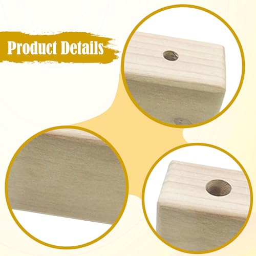 Rock Climbing Holds Climbing Board Rungs Fingerboard Blocks in Wooden Material Suitable for Forearm Fitness Climbing Gyms - size: 15cmx5cmx8cm