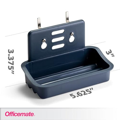 Officemate Utility Tray Organizer, 3 Pack, Pegboard / Slatwall Organizer For Office, Classroom, Workbench, Kitchen, Craft Room, and Garage (29422) - style: Utility Tray Organizer