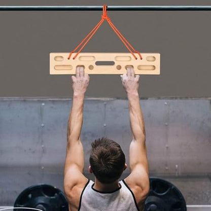 Hangboard Rock Climbing Multi-Grip Heavy Duty | Climbing Hangboard Doorway Mount for Climbers Beginner Men Women Home Gym Indoor Fitness Workout