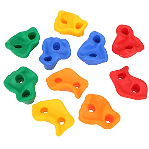 Kids Climbing Holds, Non-Plastic Colorful Textured Rocks for Indoor Outdoor Playground Walls at Home, School Gym