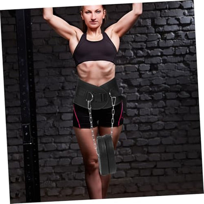GLEAVI Weighted Dip Belt with Chain for Pull-up and Weightlifting, Thickened Steel Training Belt for Muscle Strengthening, Fitness Resistance Equipment for Gym and Home Workouts