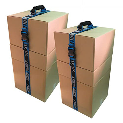 8’ Carry Strap with Handle | 2-Pack | Adjustable Belt | Easy, Safe, Secure, Lifting, Moving, Carrying Heavy Boxes, Groceries | Best Luggage Strap (Strap-A-Handle 2 Pack - 8ft. Length, 40lb. Capacity) - color: 8' Length, 40lb. capacity - 2 Pack