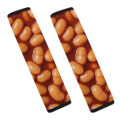 Universal Soft and Comfortable Baked Beans Seat Belt Shoulder Pad for Girls and Boys, Most Cars, 2 Pack Seat Belt Covers Cushion Shock Absorption - color: Pattern 783