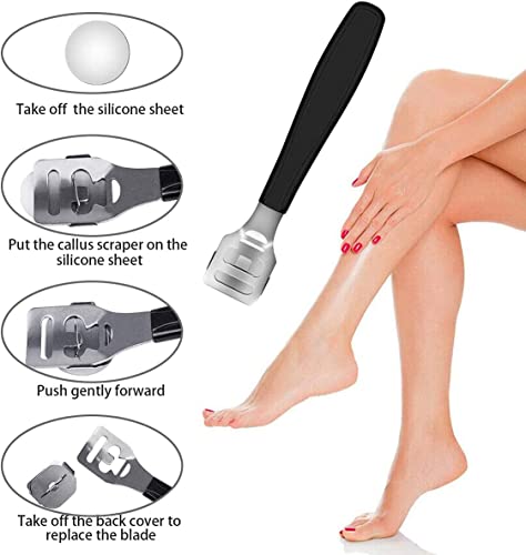 36 in 1 Pedicure Kit, Stainless Steel Foot Care Tools with Foot Rasp | Professional pedicure kit with foot file, foot rasp, callus remover, nail clipper and cuticle pusher for home spa care. - style: Black&Silver